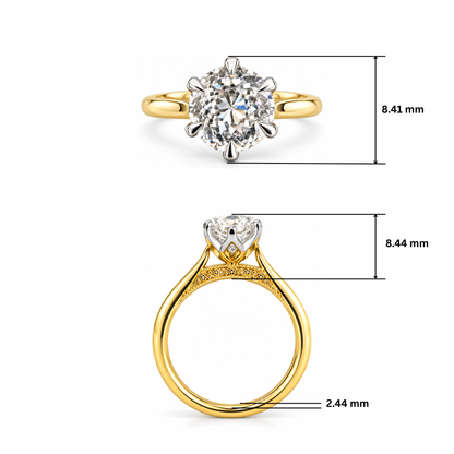 Beloved Bloom Solitaire Lab Grown Diamond Ring