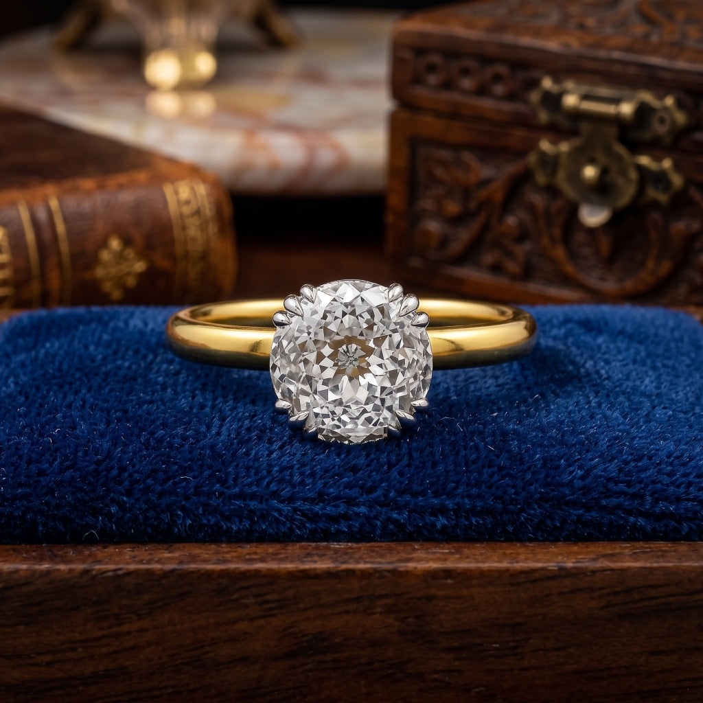 Monarch Halo Solitaire Lab Grown Diamond Ring
