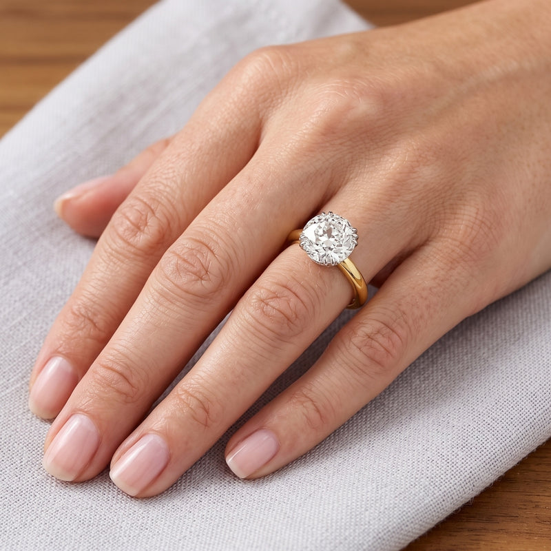 Monarch Halo Solitaire Lab Grown Diamond Ring