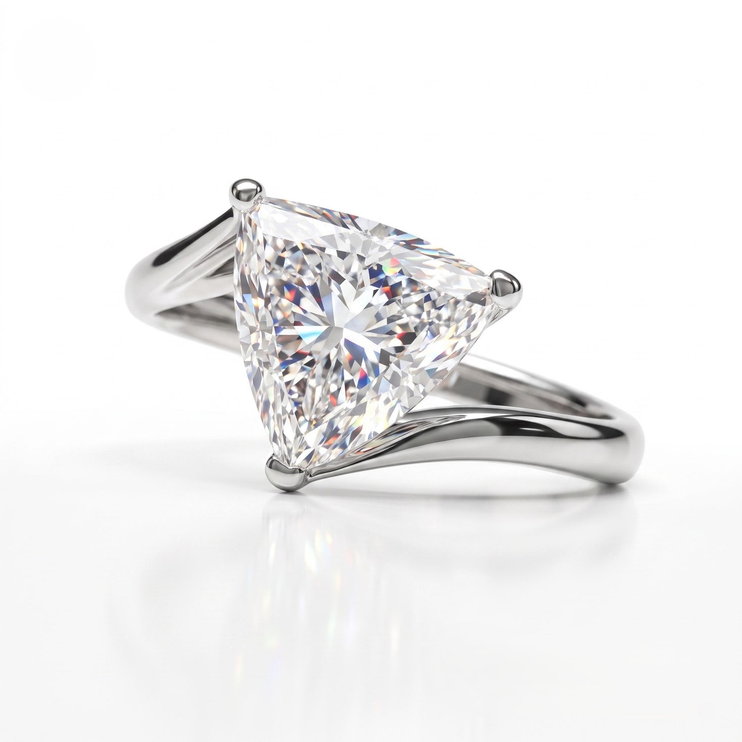 Luna Tria Solitaire Lab Grown Diamond Ring