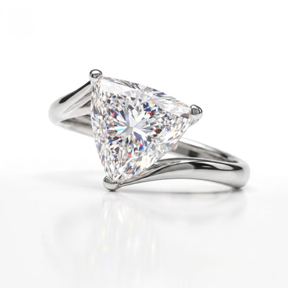 Luna Tria Solitaire Lab Grown Diamond Ring