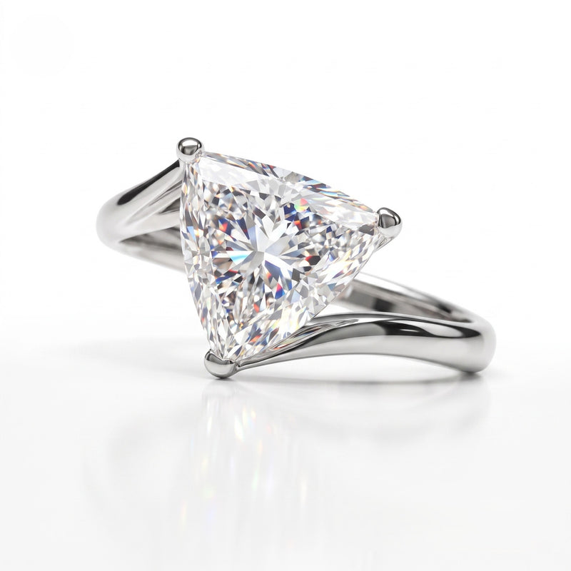 Luna Tria Solitaire Lab Grown Diamond Ring
