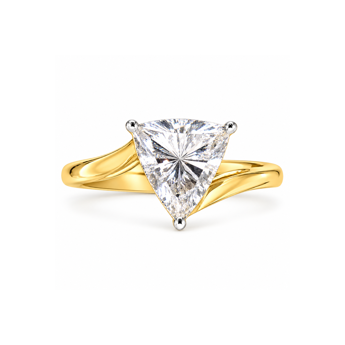 Luna Tria Solitaire Lab Grown Diamond Ring