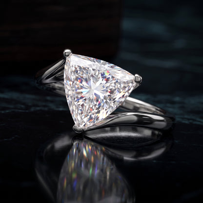 Luna Tria Solitaire Lab Grown Diamond Ring