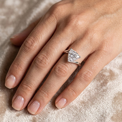 Luna Tria Solitaire Lab Grown Diamond Ring