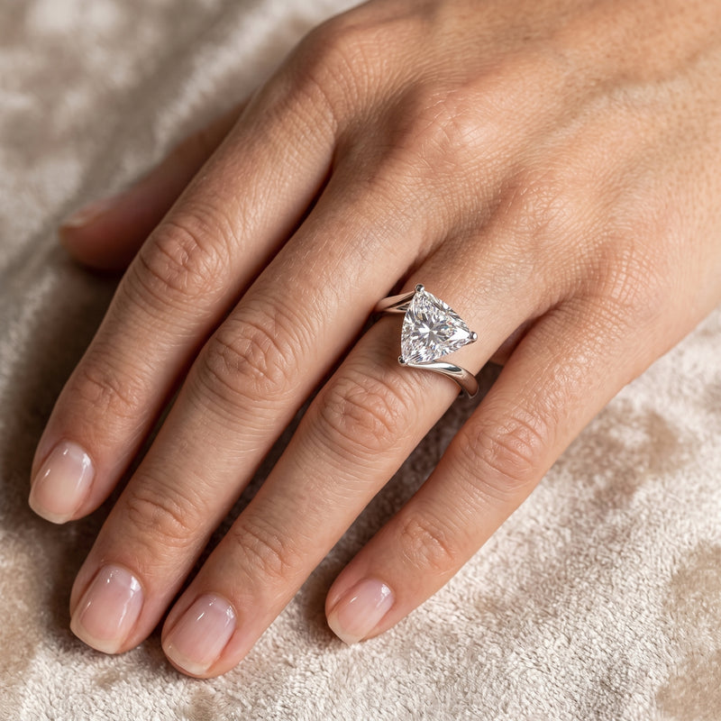 Luna Tria Solitaire Lab Grown Diamond Ring