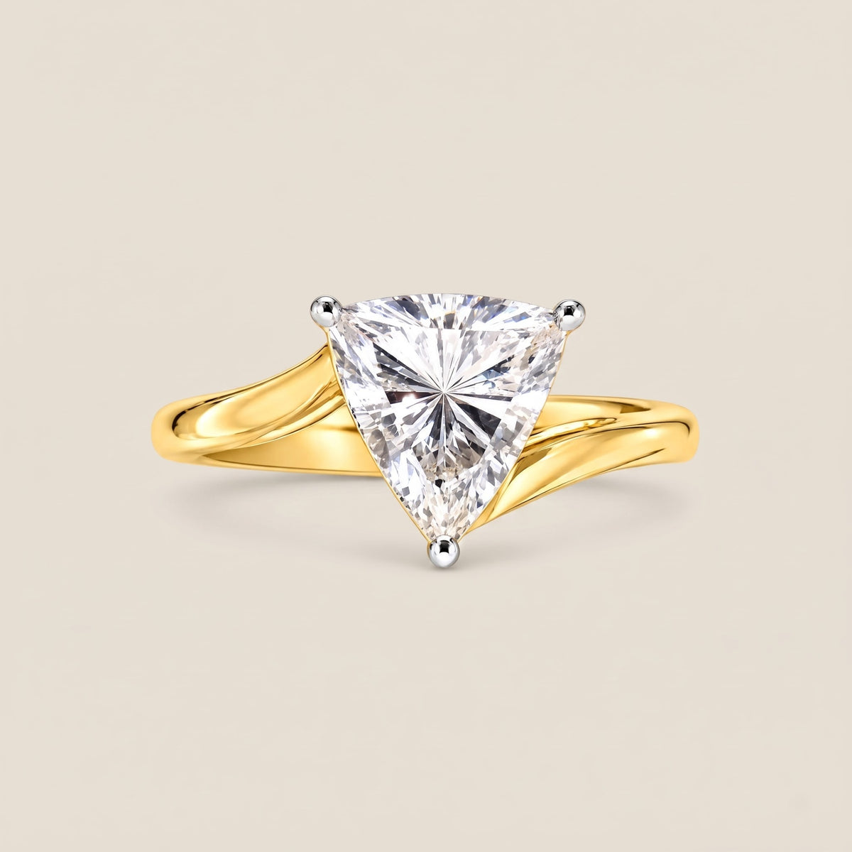 Luna Tria Solitaire Lab Grown Diamond Ring