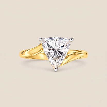 Luna Tria Solitaire Lab Grown Diamond Ring