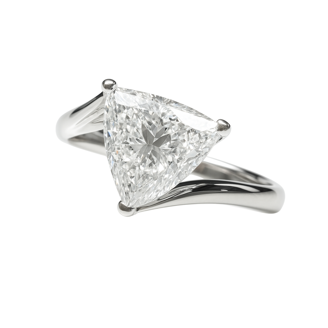 Luna Tria Solitaire Lab Grown Diamond Ring