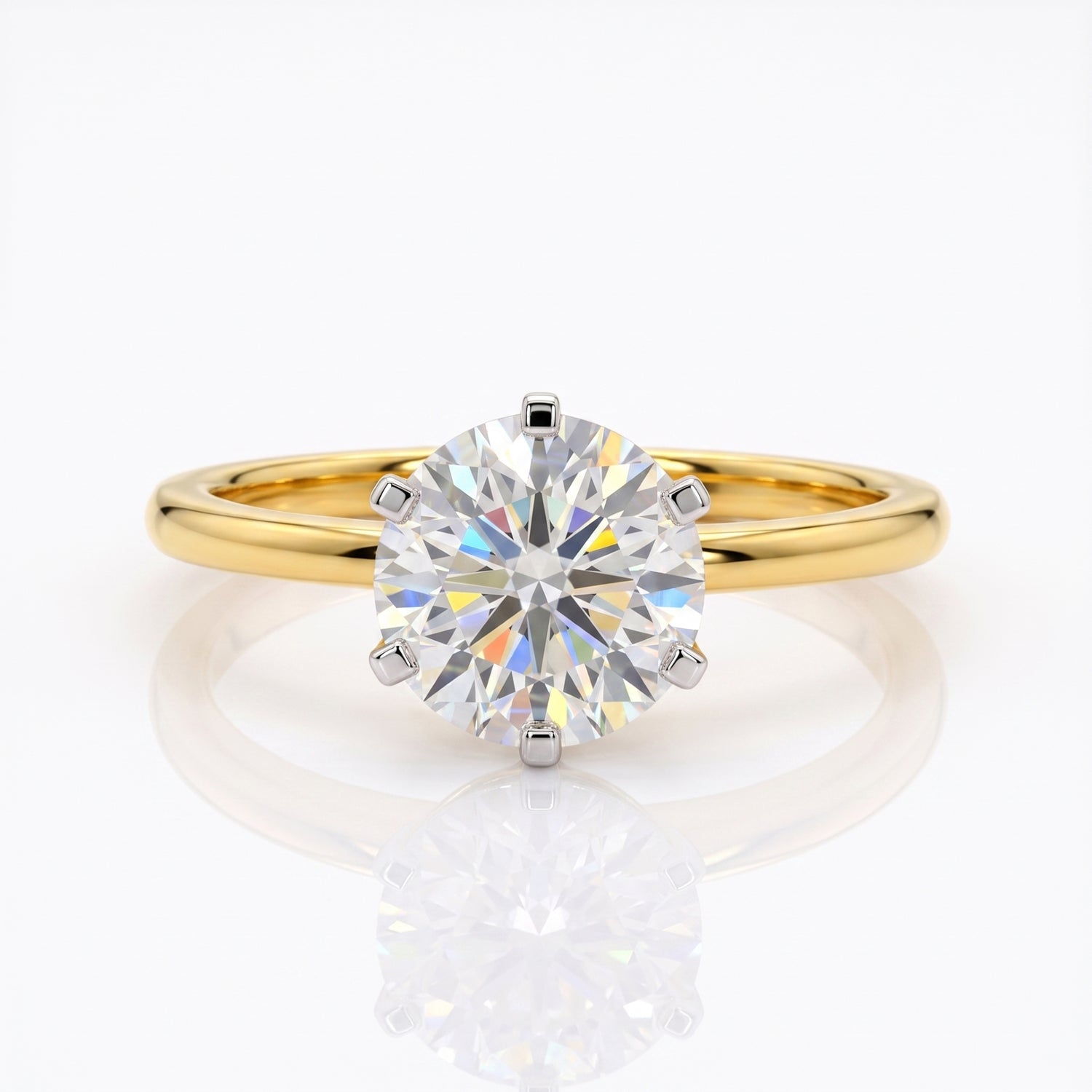 Noble Shine Solitaire Lab Grown Diamond Ring