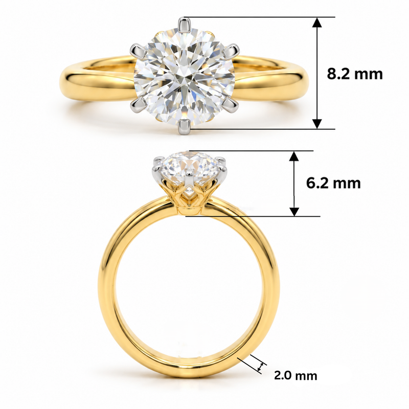 Royal Light Solitaire Lab Grown Diamond Ring