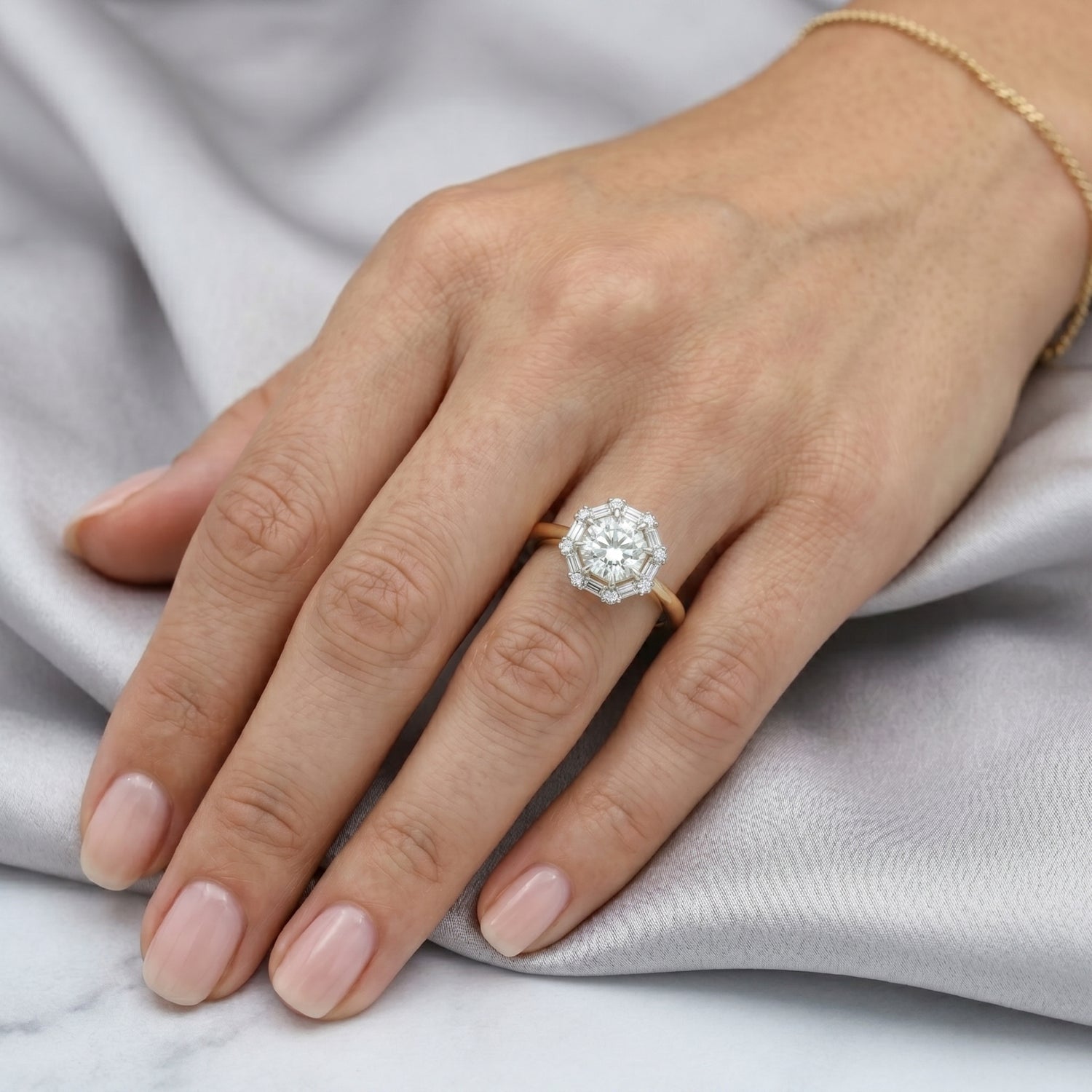 Celestara Bloom Solitaire Lab Grown Diamond Ring