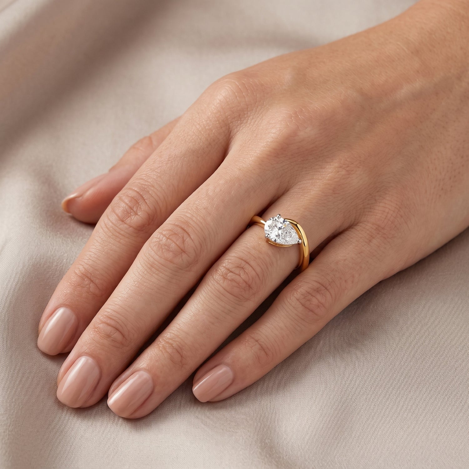 Infinite Grace Solitaire Lab Grown Diamond Ring