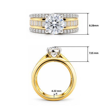 Stellar Prestige Solitaire Lab Grown Diamond Ring