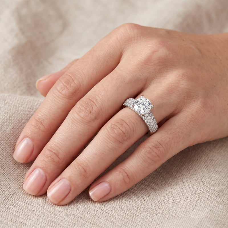 Frosted Bliss Solitaire Lab Grown Diamond Ring