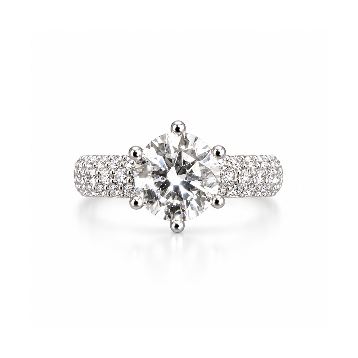 Frosted Bliss Solitaire Lab Grown Diamond Ring