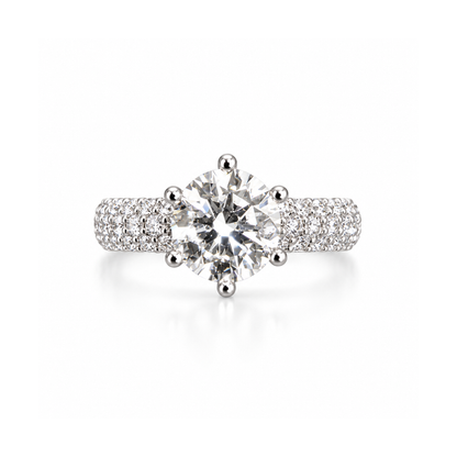 Frosted Bliss Solitaire Lab Grown Diamond Ring