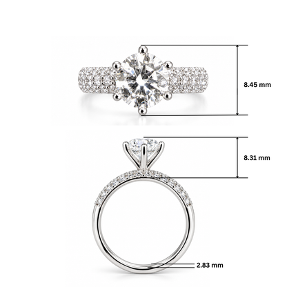 Frosted Bliss Solitaire Lab Grown Diamond Ring