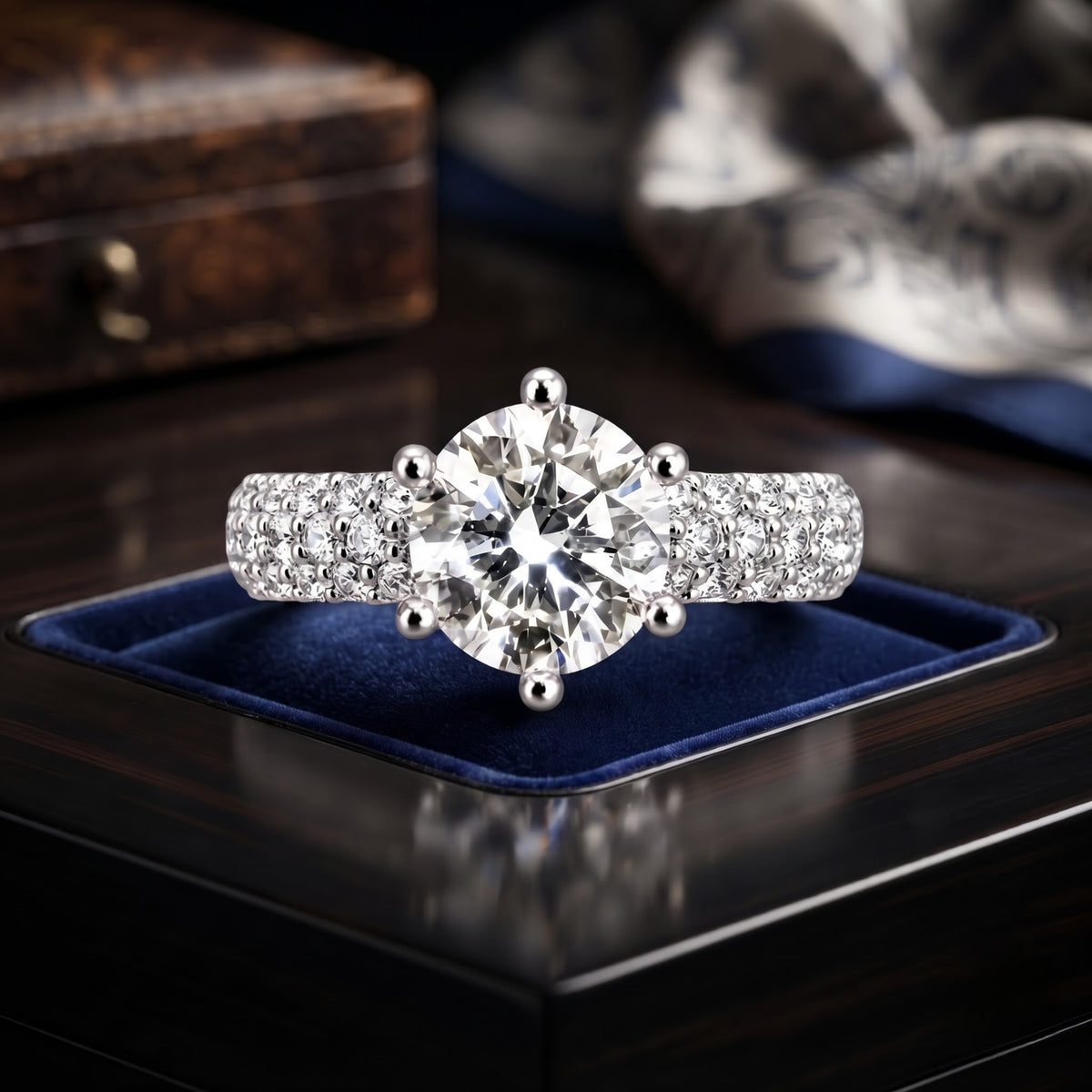 Frosted Bliss Solitaire Lab Grown Diamond Ring