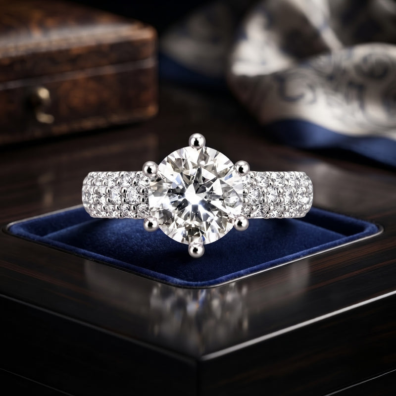 Frosted Bliss Solitaire Lab Grown Diamond Ring