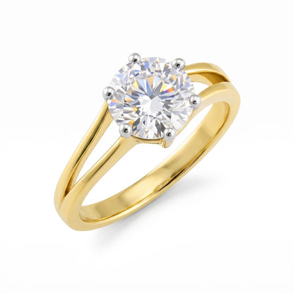 Majestic Sundawn Solitaire Lab Grown Diamond Ring