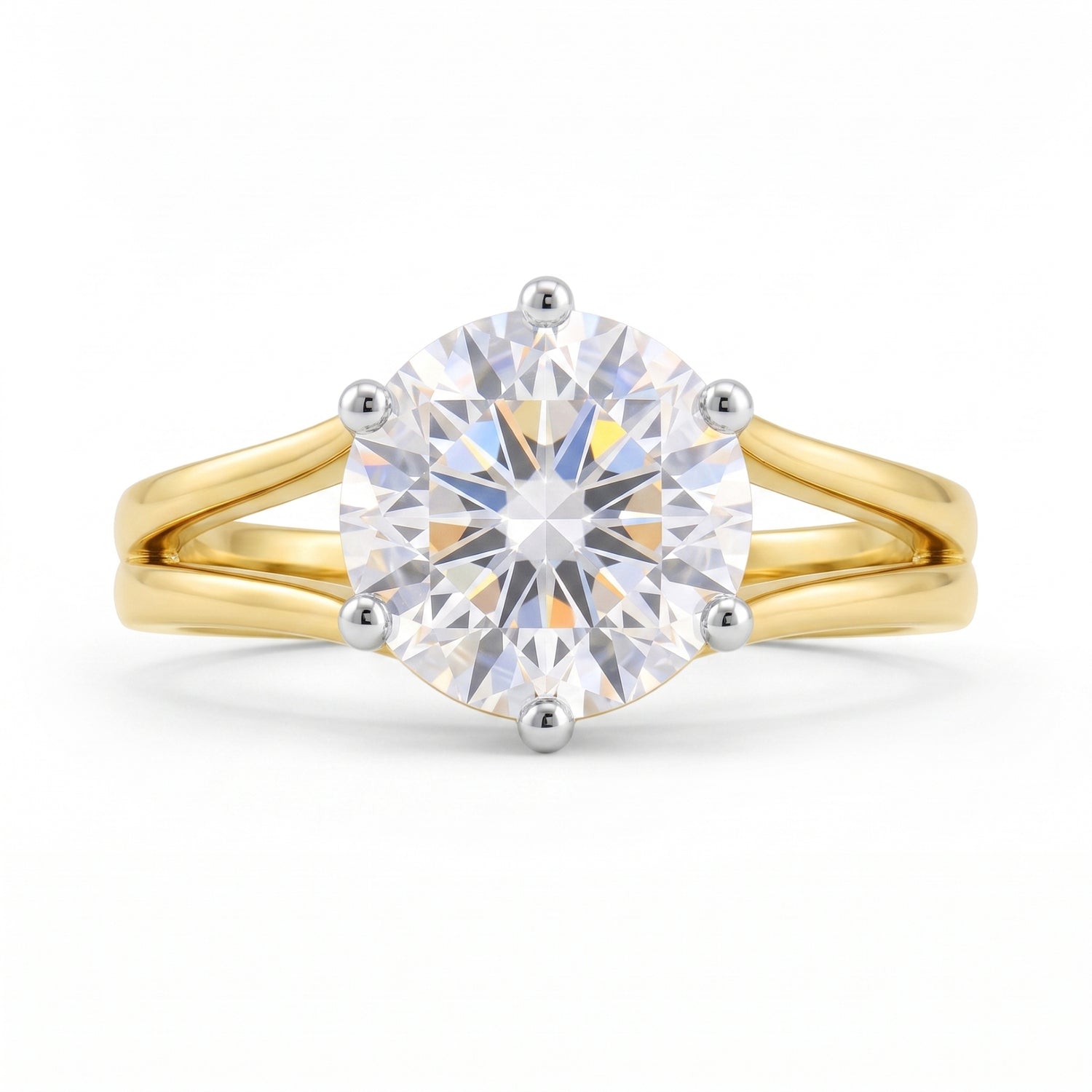 Majestic Sundawn Solitaire Lab Grown Diamond Ring