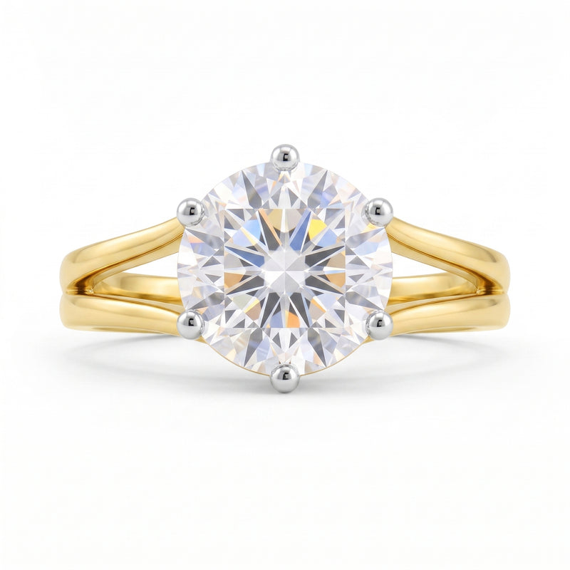 Majestic Sundawn Solitaire Lab Grown Diamond Ring