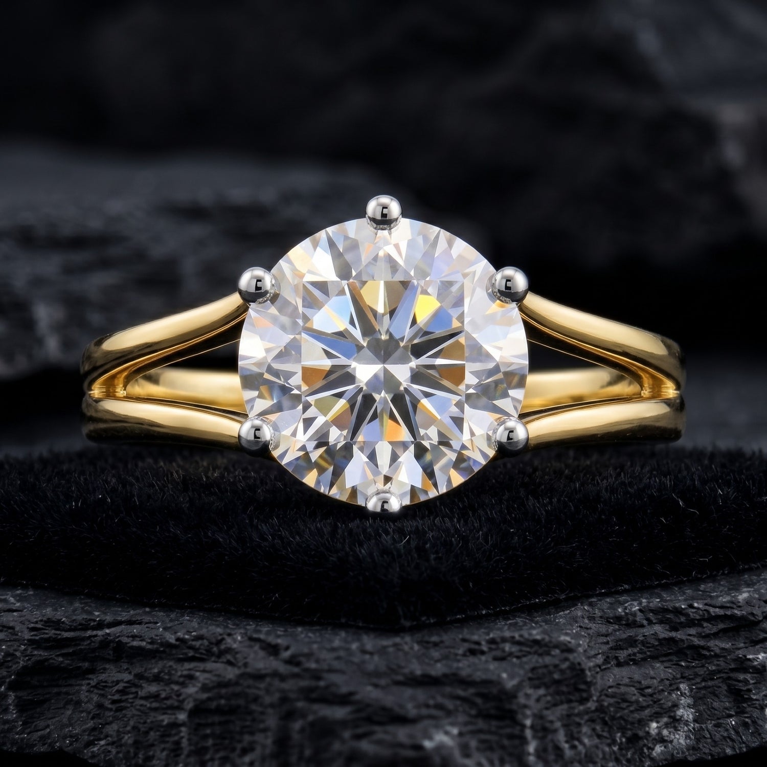 Majestic Sundawn Solitaire Lab Grown Diamond Ring