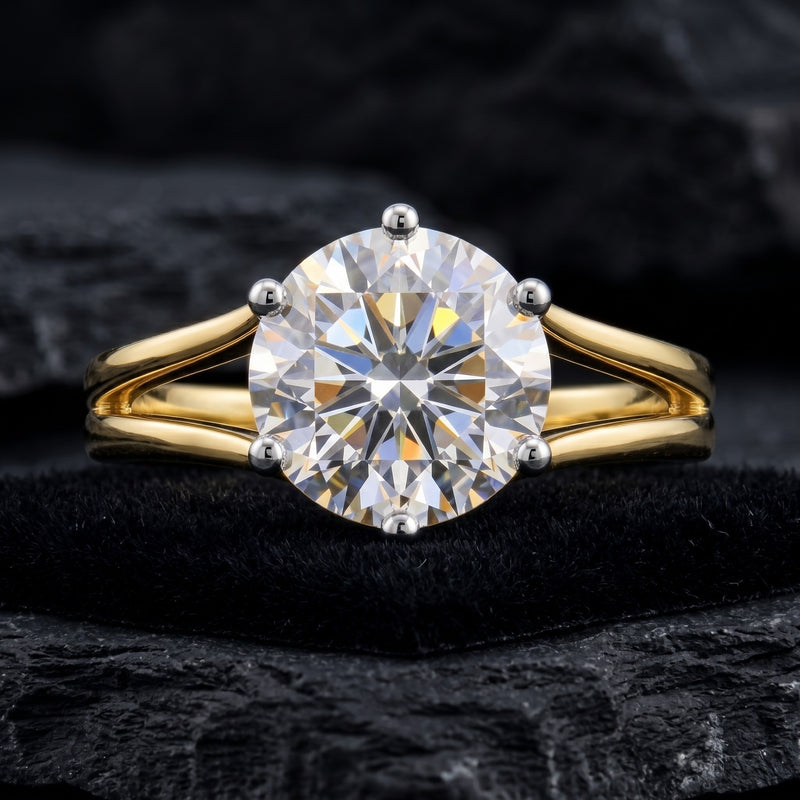Majestic Sundawn Solitaire Lab Grown Diamond Ring