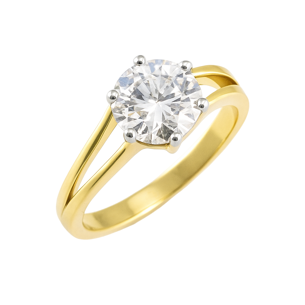 Majestic Sundawn Solitaire Lab Grown Diamond Ring