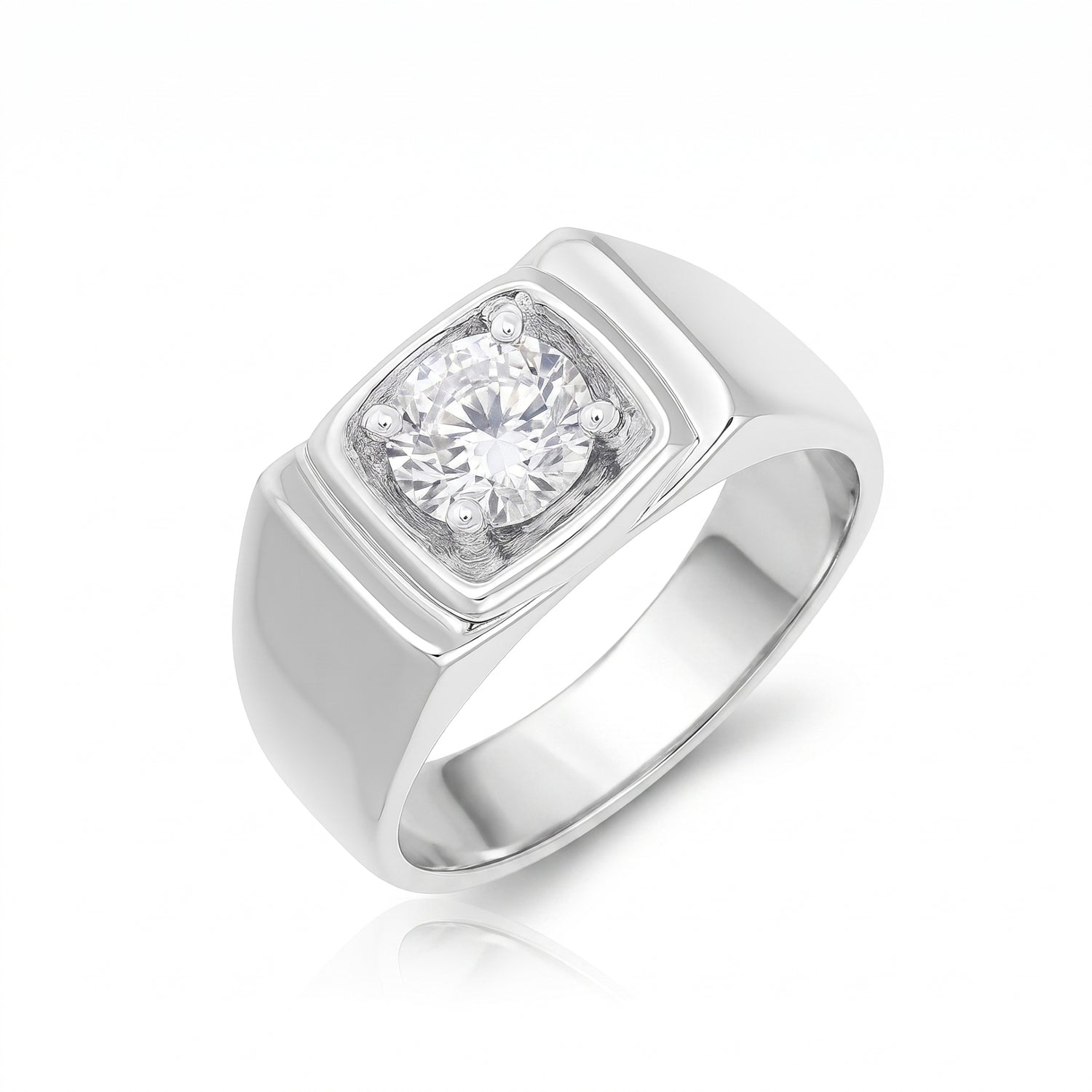 Polar Monarch Solitaire Lab Grown Diamond Ring