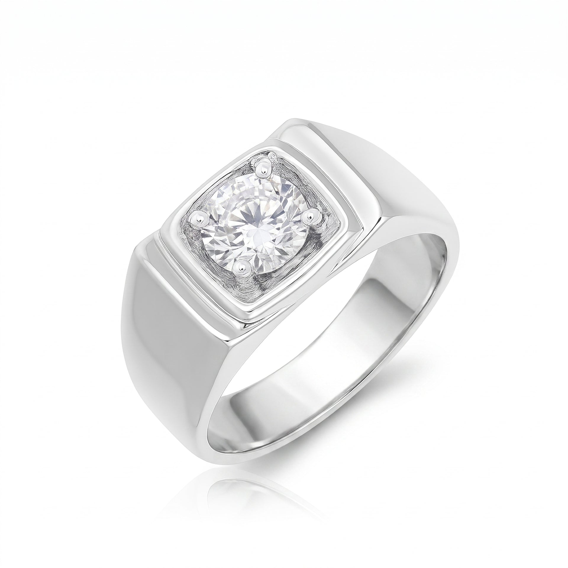 Polar Monarch Solitaire Lab Grown Diamond Ring