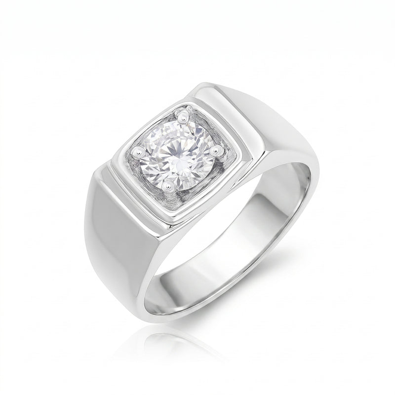 Polar Monarch Solitaire Lab Grown Diamond Ring