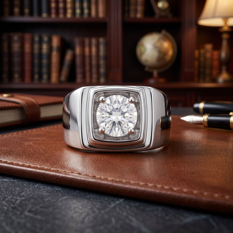 Polar Monarch Solitaire Lab Grown Diamond Ring