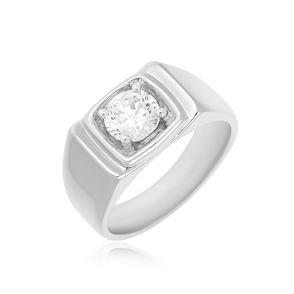 Polar Monarch Solitaire Lab Grown Diamond Ring