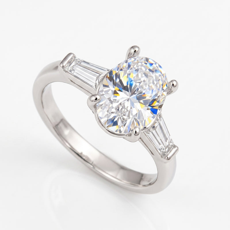 Orion Trio Solitaire Lab Grown Diamond Ring