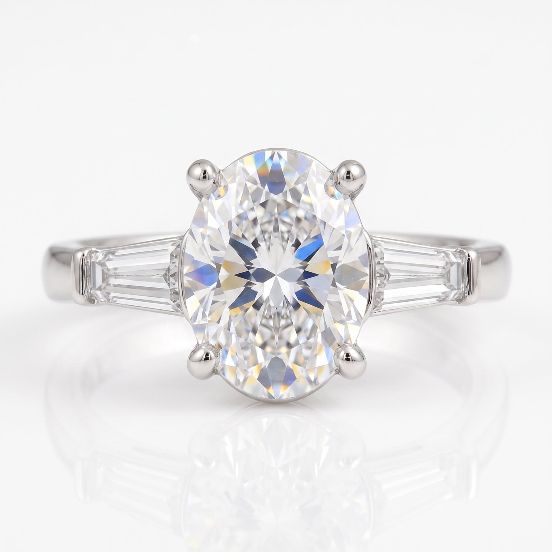 Orion Trio Solitaire Lab Grown Diamond Ring