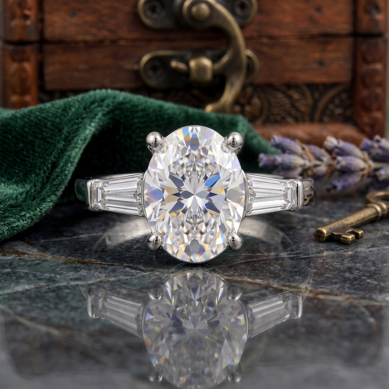 Orion Trio Solitaire Lab Grown Diamond Ring