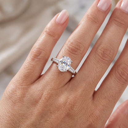 Orion Trio Solitaire Lab Grown Diamond Ring