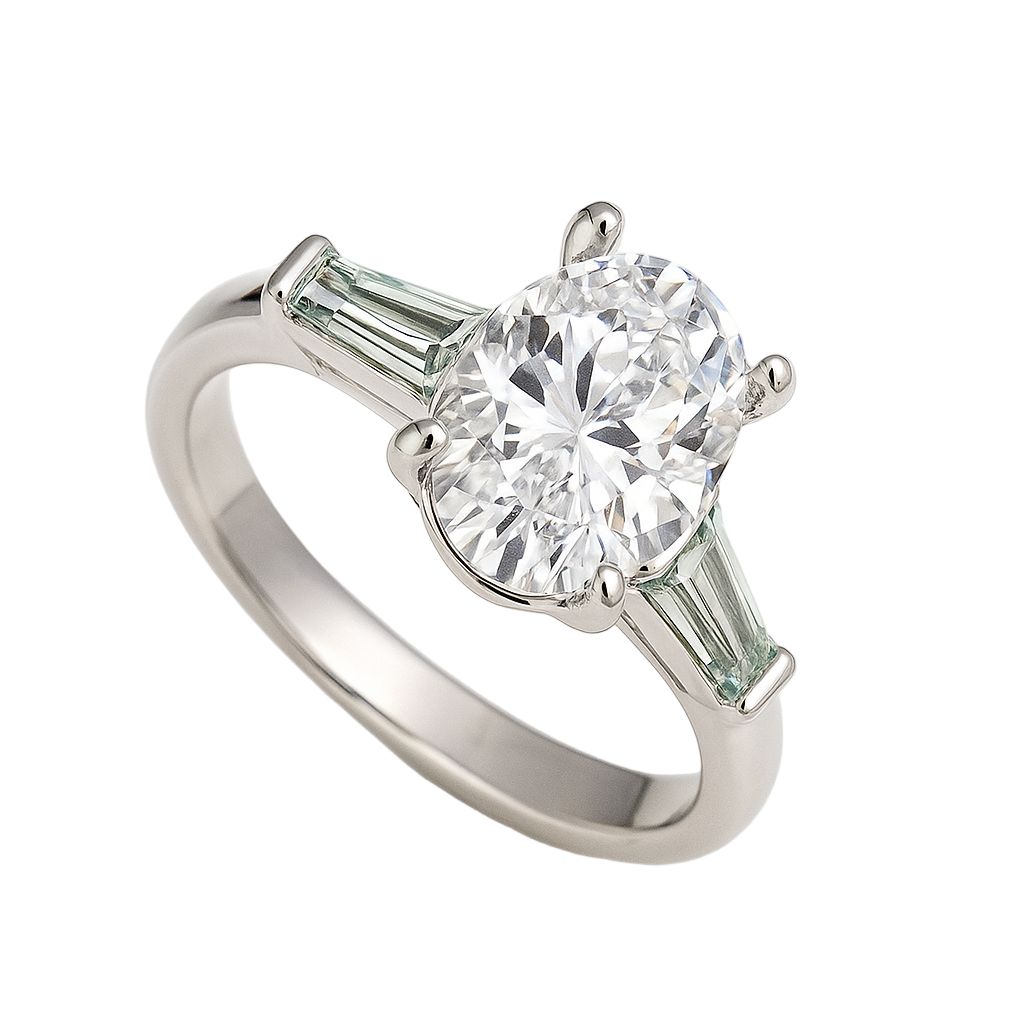 Orion Trio Solitaire Lab Grown Diamond Ring