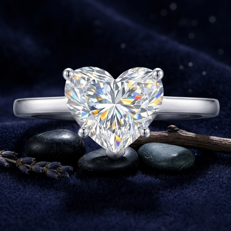 Heartline Enchant Solitaire Lab Grown Diamond Ring