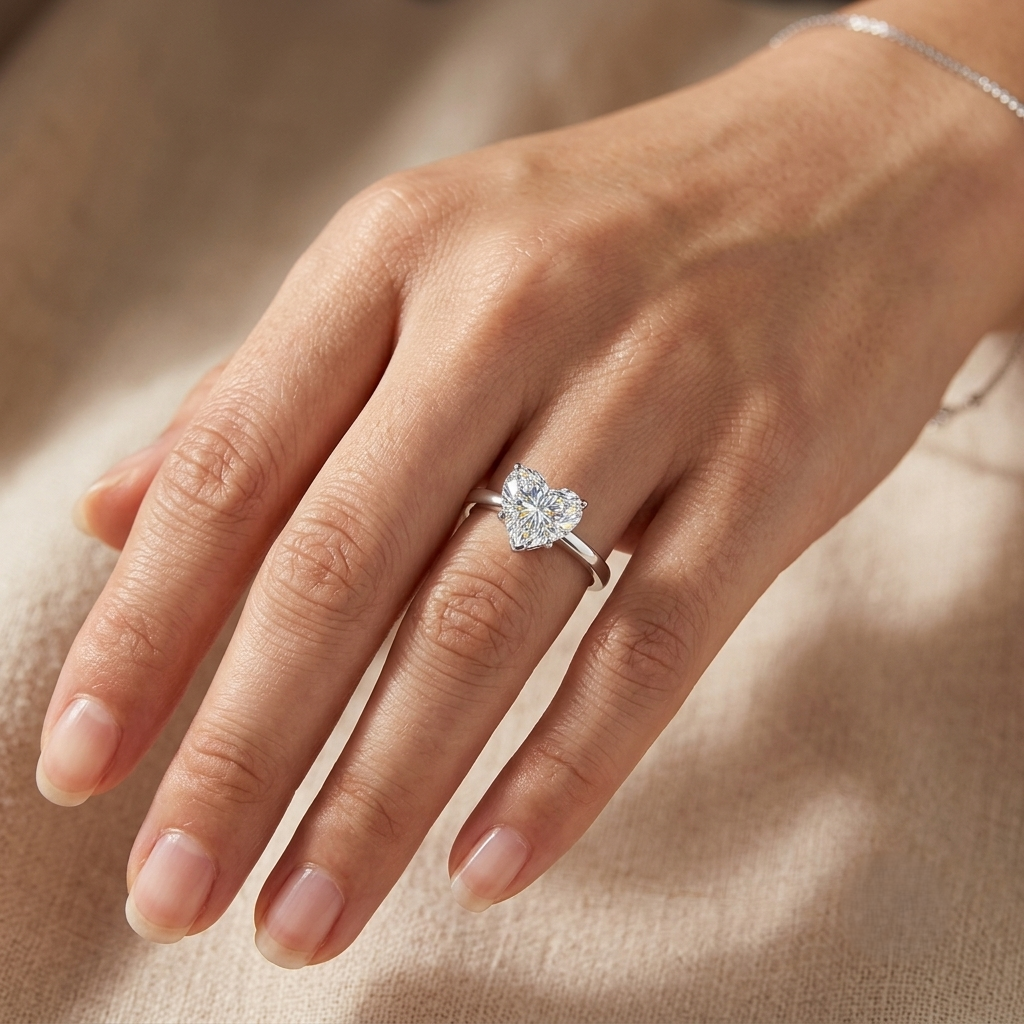 Heartline Enchant Solitaire Lab Grown Diamond Ring