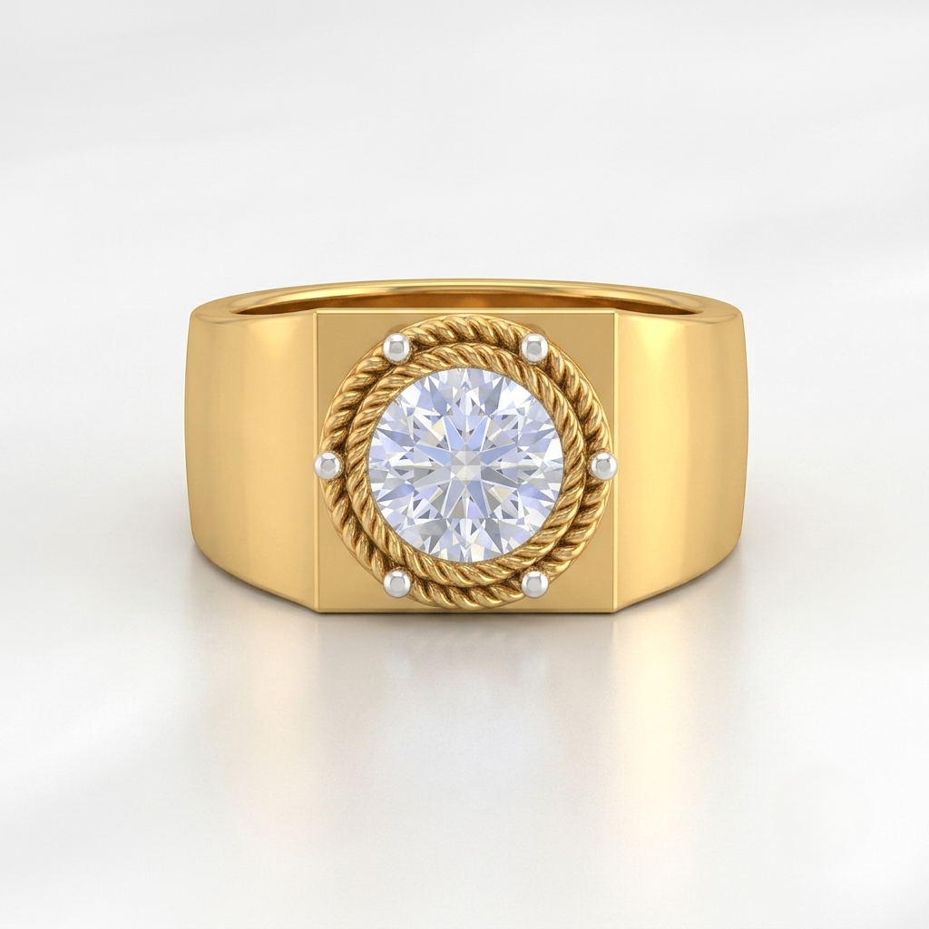 Heritage Crown Solitaire Lab Grown Diamond Ring