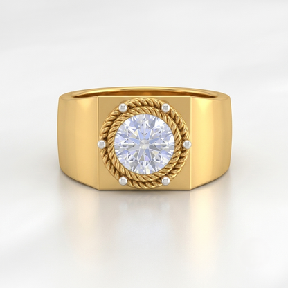 Heritage Crown Solitaire Lab Grown Diamond Ring