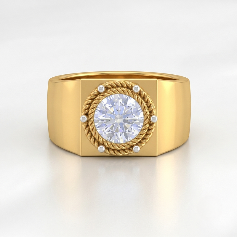 Heritage Crown Solitaire Lab Grown Diamond Ring