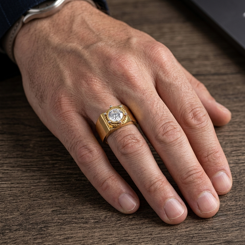 Heritage Crown Solitaire Lab Grown Diamond Ring