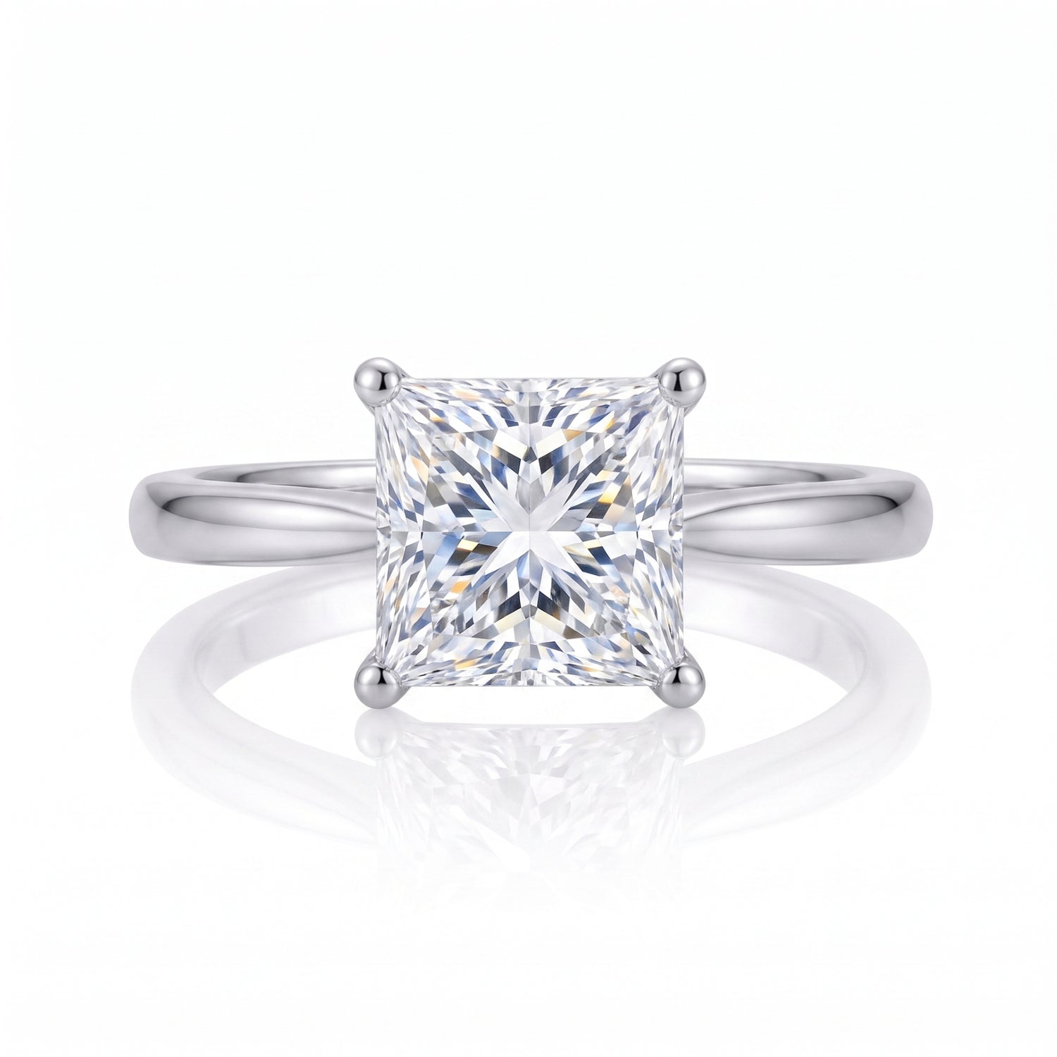 Pure Vertex Solitaire Lab Grown Diamond Ring