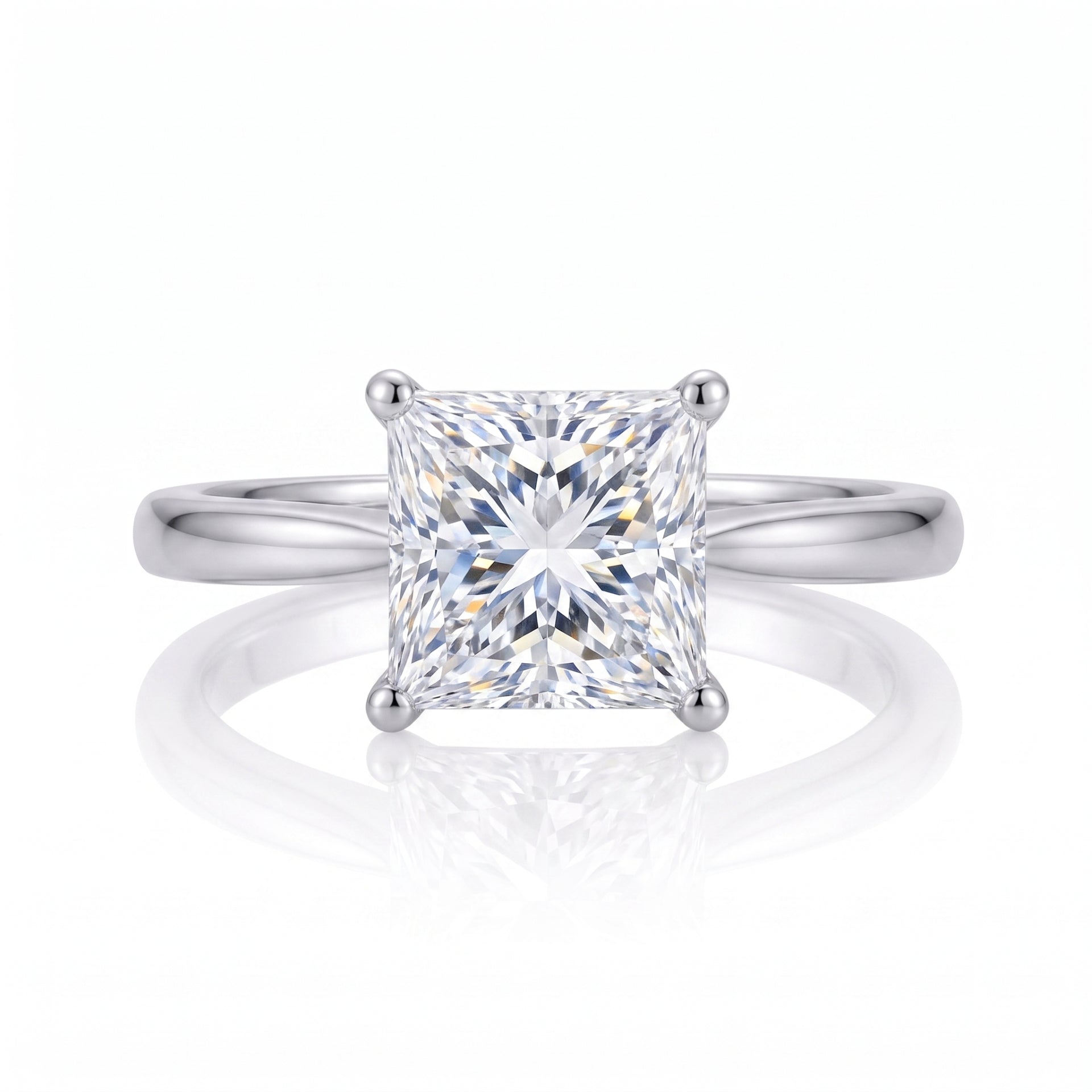 Pure Vertex Solitaire Lab Grown Diamond Ring