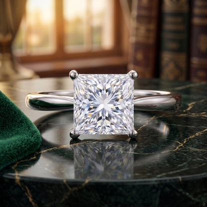 Pure Vertex Solitaire Lab Grown Diamond Ring