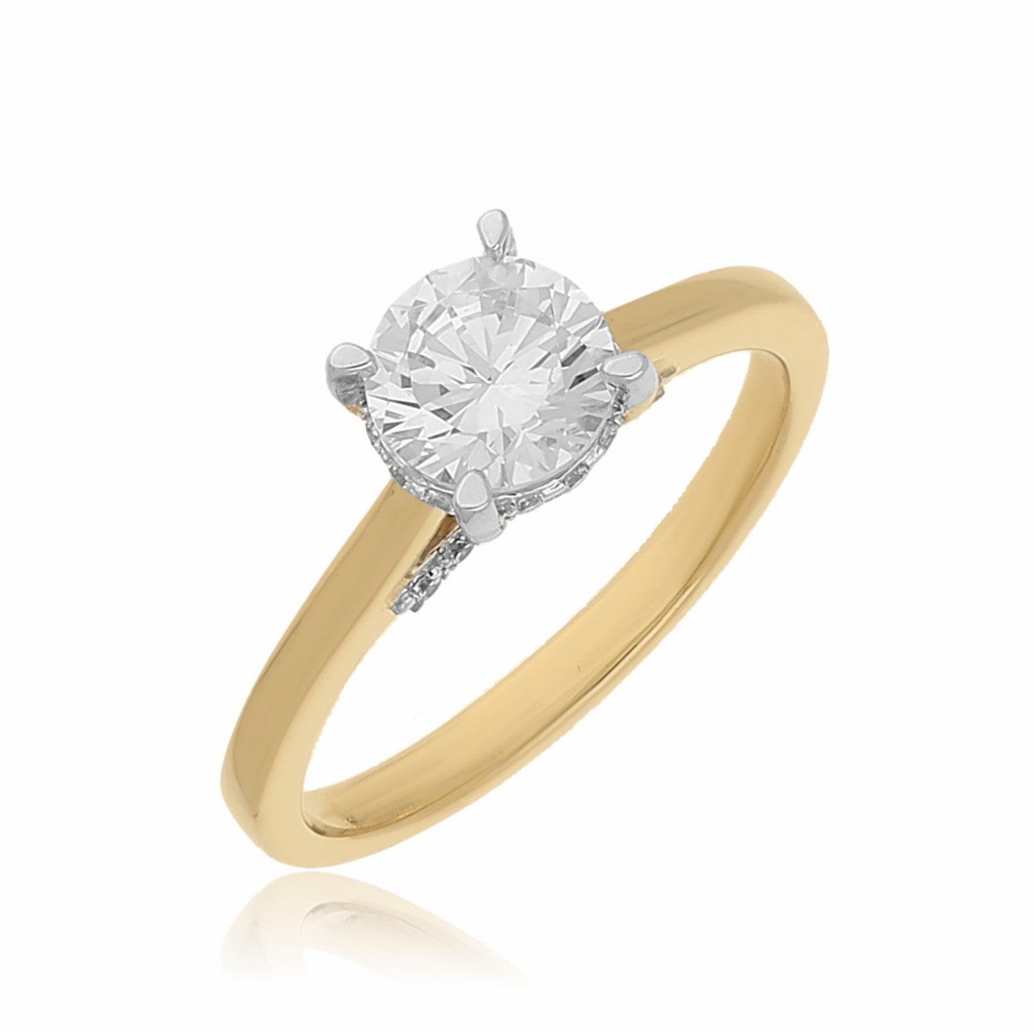 Classic Cherish Solitaire Lab Grown Diamond Ring